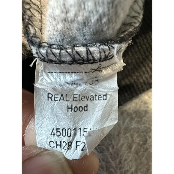 Ariat Hoodie Womens XL Gray REAL Elevated Hood Pullover Henley Kangaroo Pocket